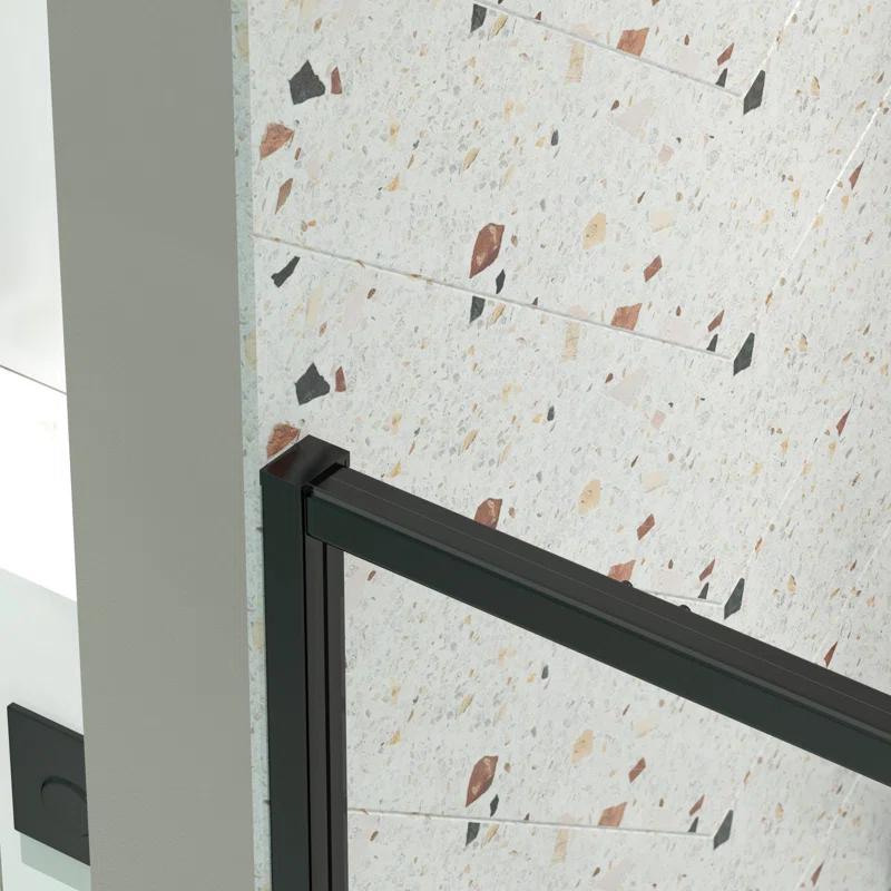 Arch Glass Designs 11DD131873LTS 38-42" W x 71" H Flush Glass Shower Door Reversible Installation