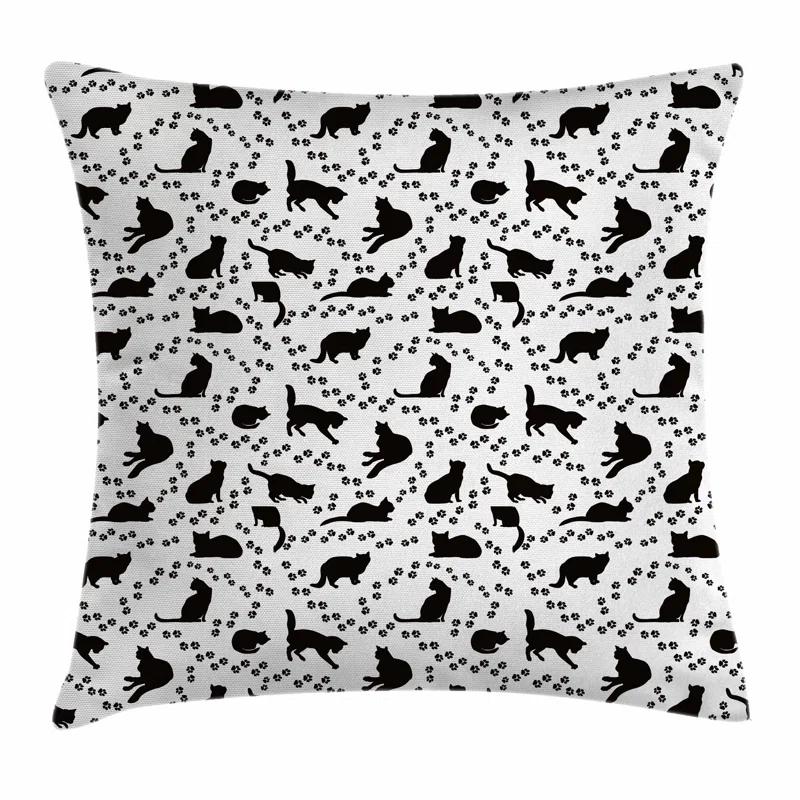 Ambesonne Cat Reversible Pillow Cover