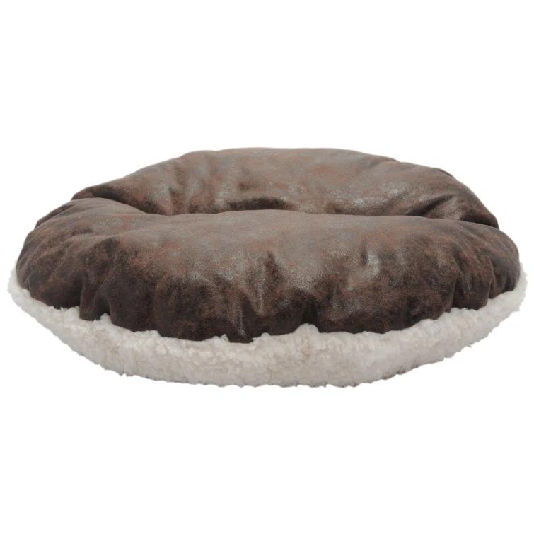 Tucker Murphy Pet™ Iowa Vegan Leather Deep Dish Cave Pet Hooded Dog Bed