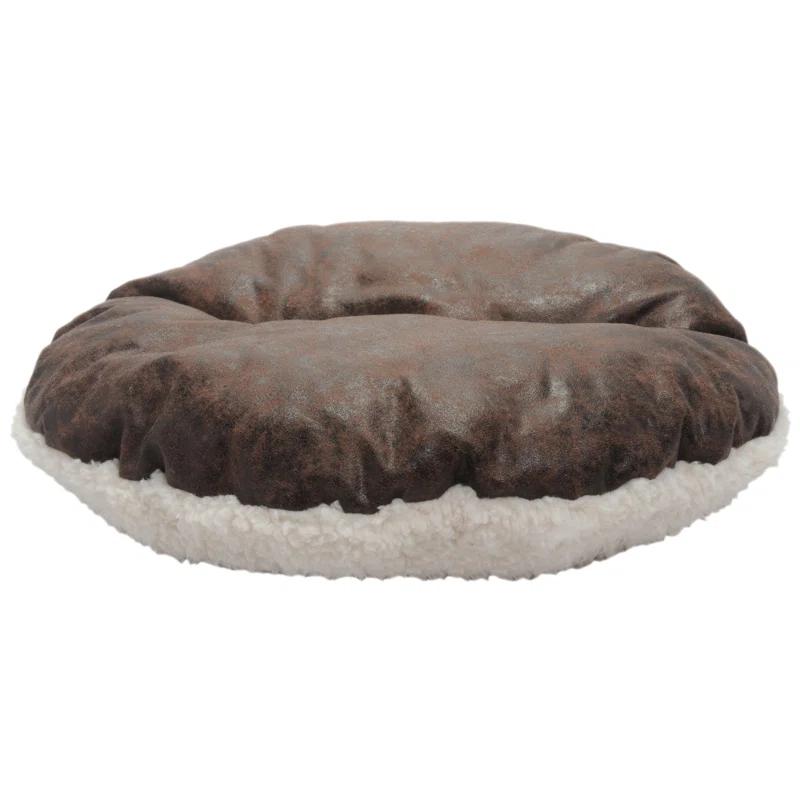 Tucker Murphy Pet™ Iowa Vegan Leather Deep Dish Cave Pet Hooded Dog Bed