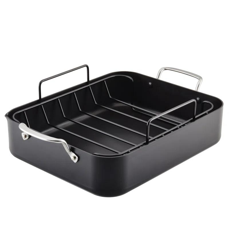 KitchenAid Hard-Anodized Aluminum Non-Stick Roasting Pan with Rack