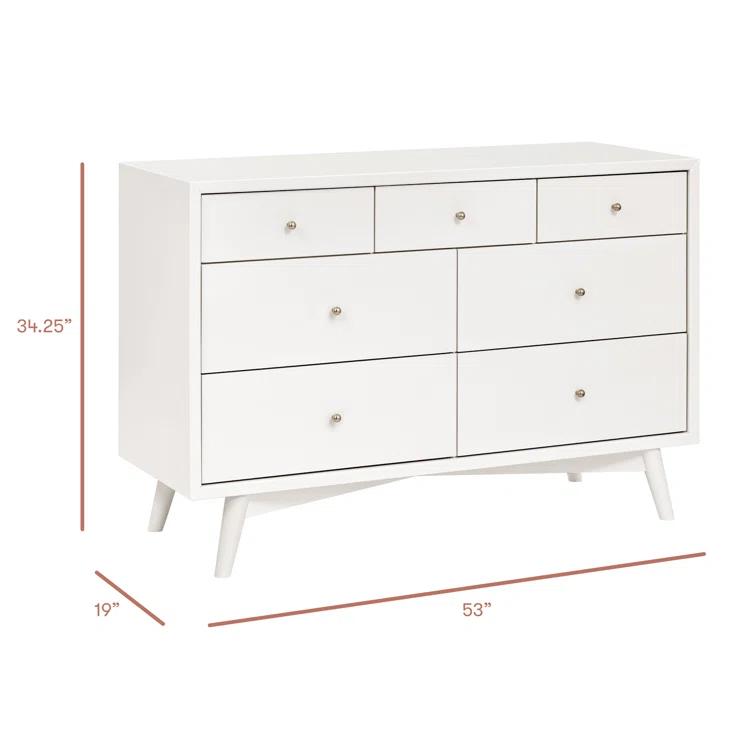 Palma 7 Drawer 53" W Double Dresser
