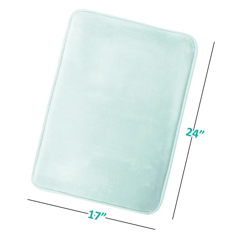 Ultra Soft and Absorbent Memory Foam Bath Rug Set with Non-Slip Backing