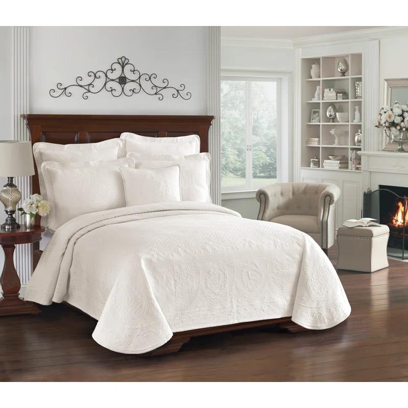 King Charles Matelasse Cotton Pillow Sham