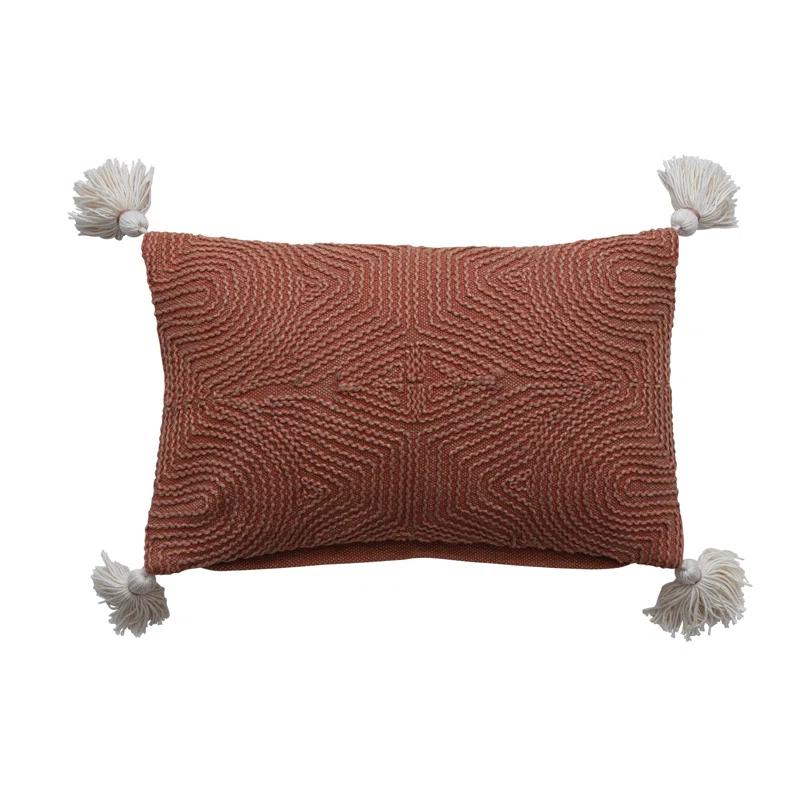 Bloomingville Embroidered Cotton Pillow Cover