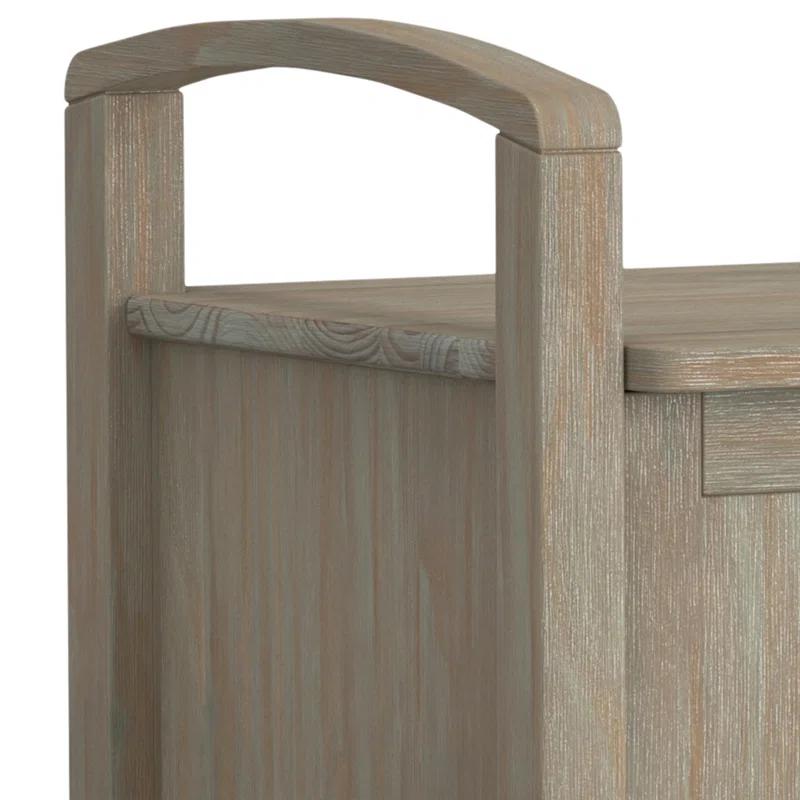 Warm Upholstered Storage Bench