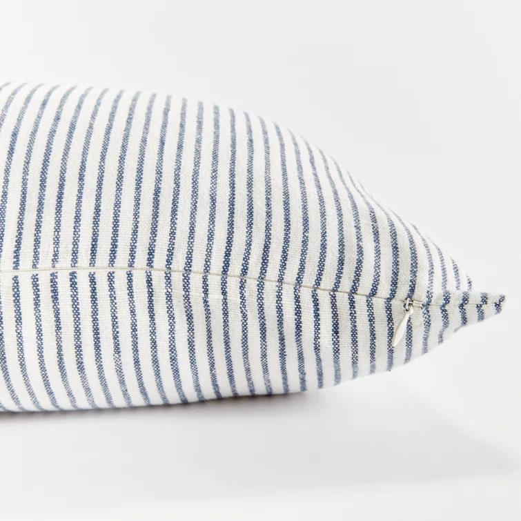 Napa Home and Garden Otis Pin Textured Linen Reversible Throw Pillow