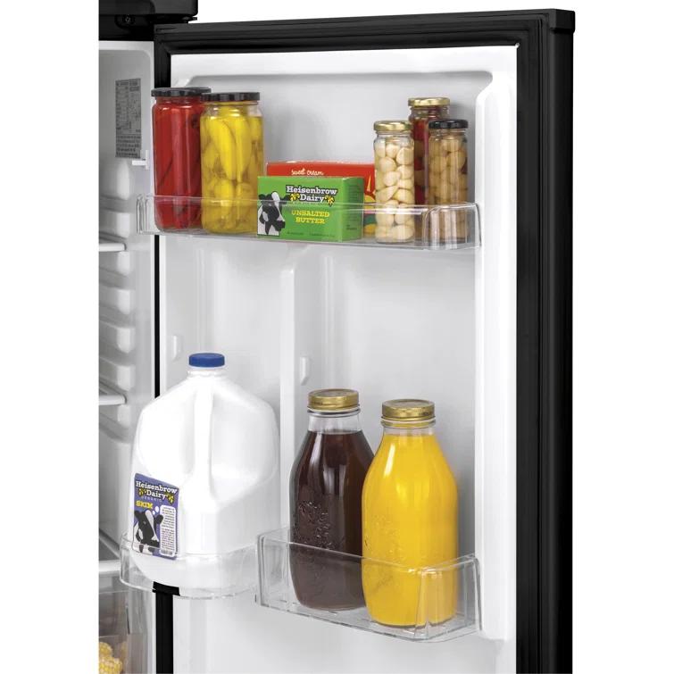 Haier Haier 24" 9.8 Cubic Feet Smudge-Resistant Top Freezer Refrigerator HA10TG21SB
