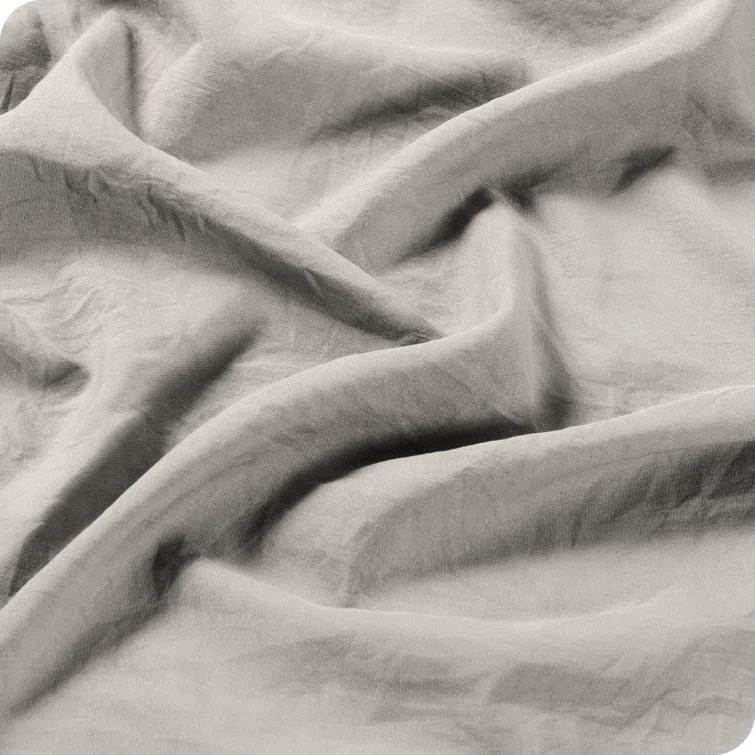 Bare Home Washed Microfiber Duvet Cover Set