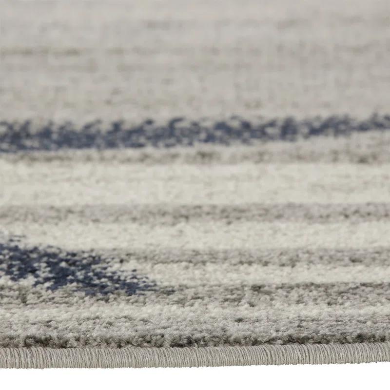 Thomas Paul Thomas Paul Starfish and Striped Gray Rug