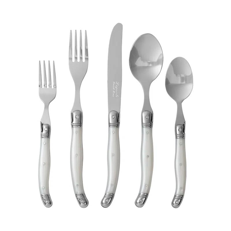 French Home French Home Laguiole 20 Piece Stainless Steel Flatware Set, Service for 4 (Set of 20)