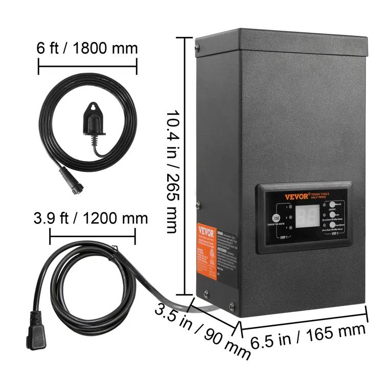 VEVOR Line Voltage Electronic Transformer JGDBYQ300W12VDKKQV1