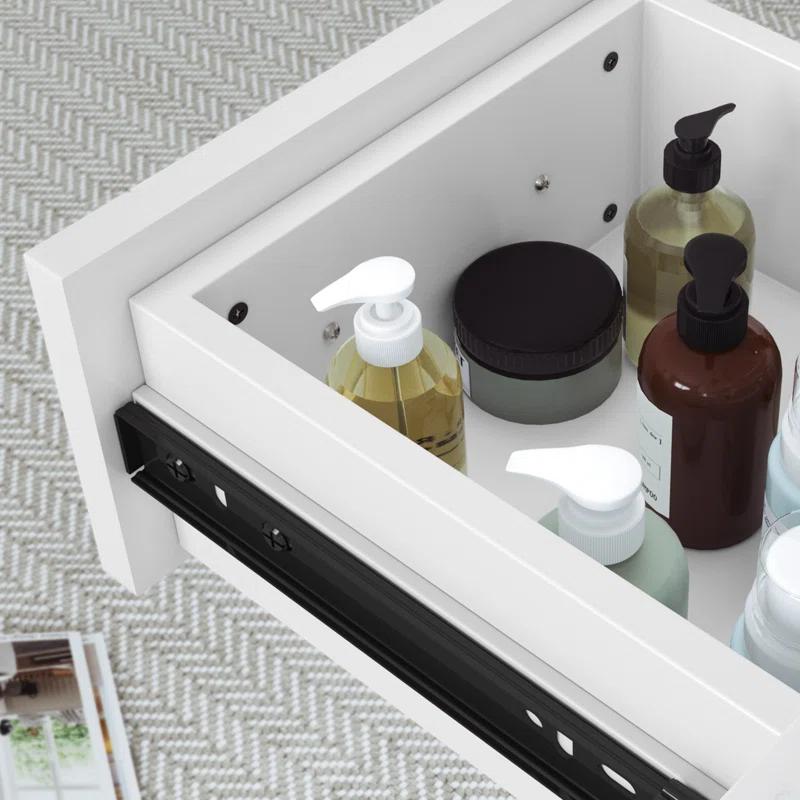 Lark Manor™ Poitra 48'' Single Bathroom Vanity with Engineered Marble Top