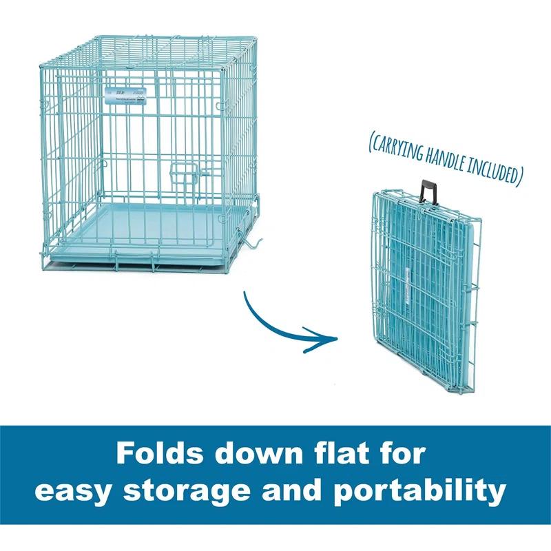 Midwest Homes For Pets MidWest Homes for Pets Folding Metal Dog Crate with Divider Panel & Leak Proof Tray