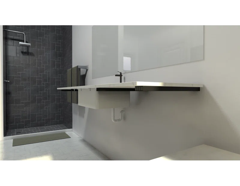 The Original Granite Bracket The Original™ Free Floating Vanity Bracket® 22"