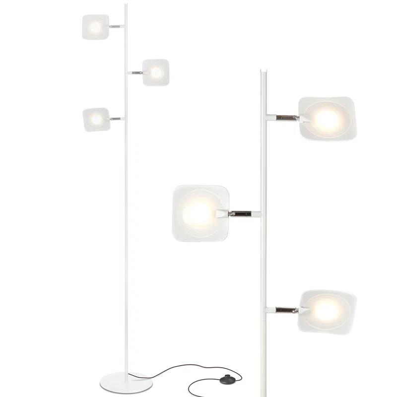 Brightech Tree Modern Dimmable (Includes LED Light Bulb) Tree Floor Lamp Matte White