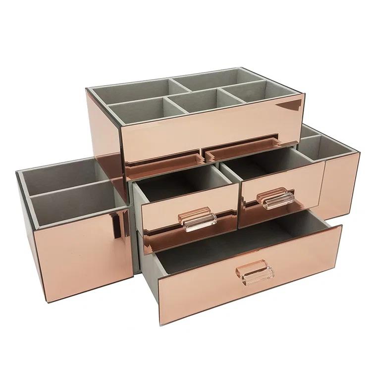 Rebrilliant Morrell Wood Makeup Organizer