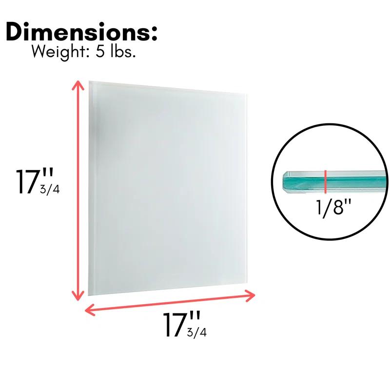 BirdRock Home BirdRock Home Wall Glass Magnetic Oversized - 8 ' & Up Whiteboard (Set of 2)
