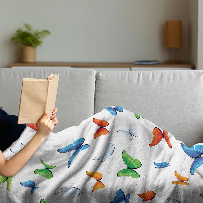 Ambesonne Hand Woven Throw Blanket