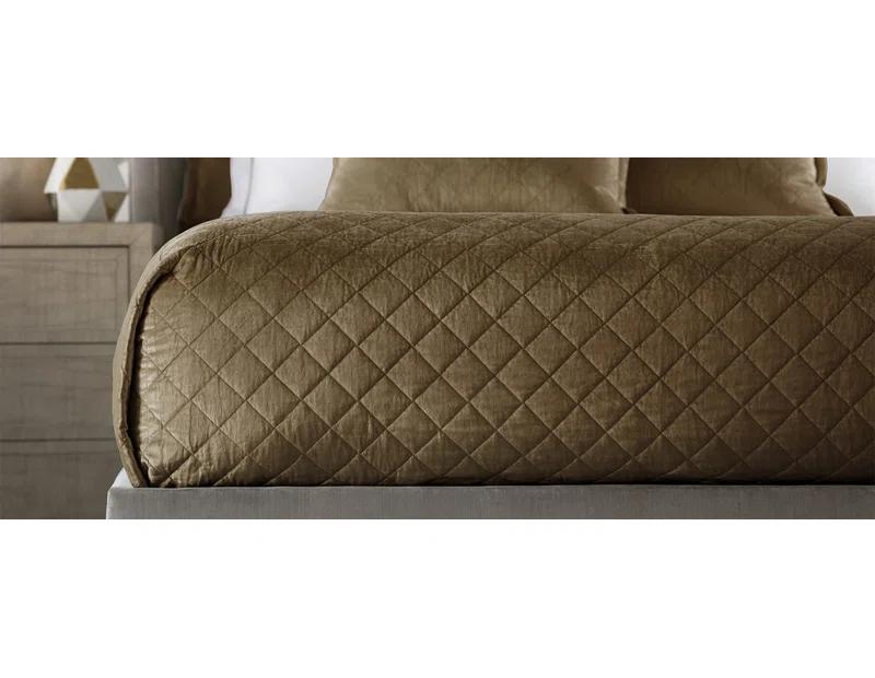 Lili Alessandra Chloe Modern & Contemporary Velvet Coverlet