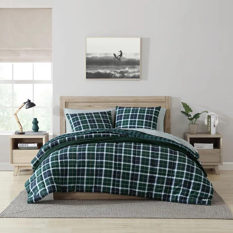 Nautica Costal Plaids Nautica Northsail Plaid Navy Reversible Duvet Cover Set