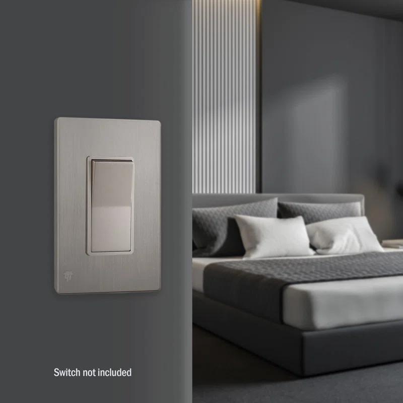 Enerlites No Subject 1 - Gang Rocker Standard Wall Plate