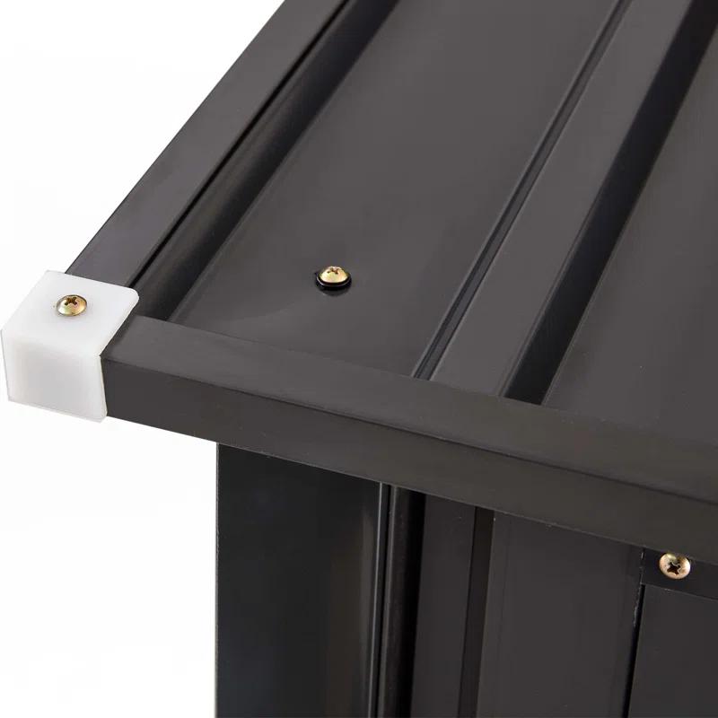 wtressa Outdoor Storage Shed, 3 X 3 FT Metal Steel Garden Shed With Single Lockable Door, Small Shed Outdoor Steel Utility Tool Shed For Backyard Patio Garden Lawn