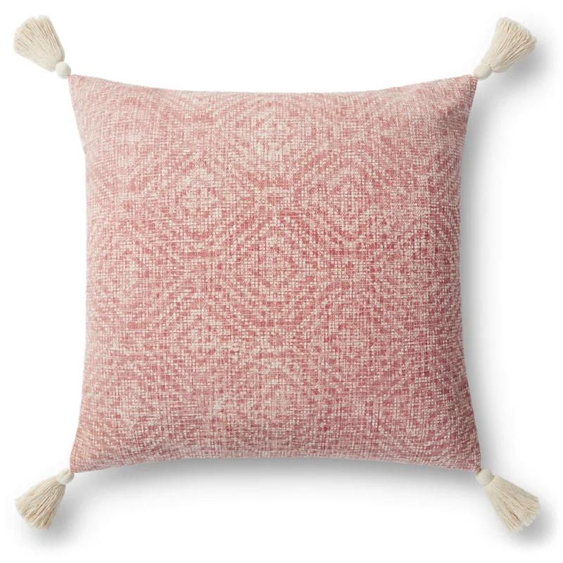 Loloi Rugs Tassels Cotton Throw Pillow