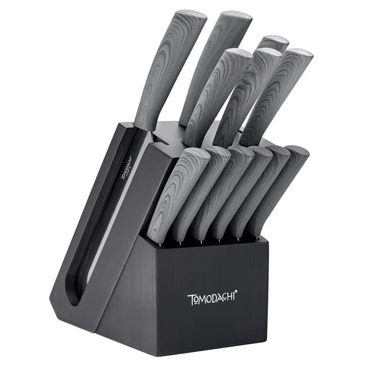 Tomodachi Raintree Ash 13 Piece Cutlery Knife Block Set