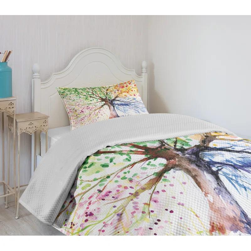 Ambesonne Tree Bedspread 4