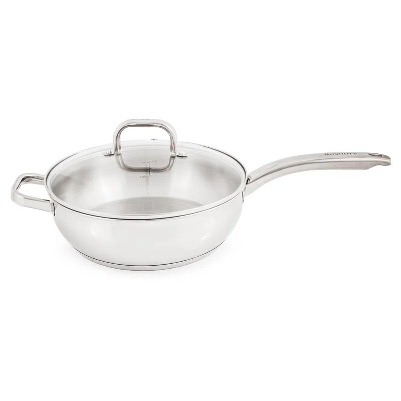 BergHOFF BergHOFF Stainless Steel 18/10 Deep Skillet Belly Shape, 9.5"
