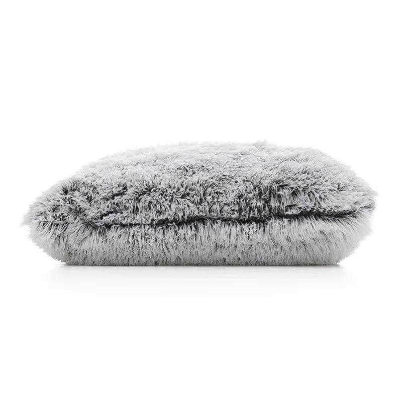 Cheer Collection Faux Fur Throw Pillow (Set of 2)