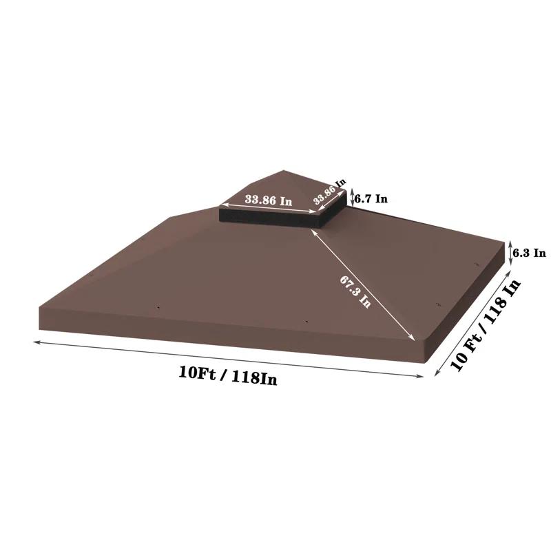 Sunny yard Sunny Yard Polyester Replacement Canopy for Gazebo