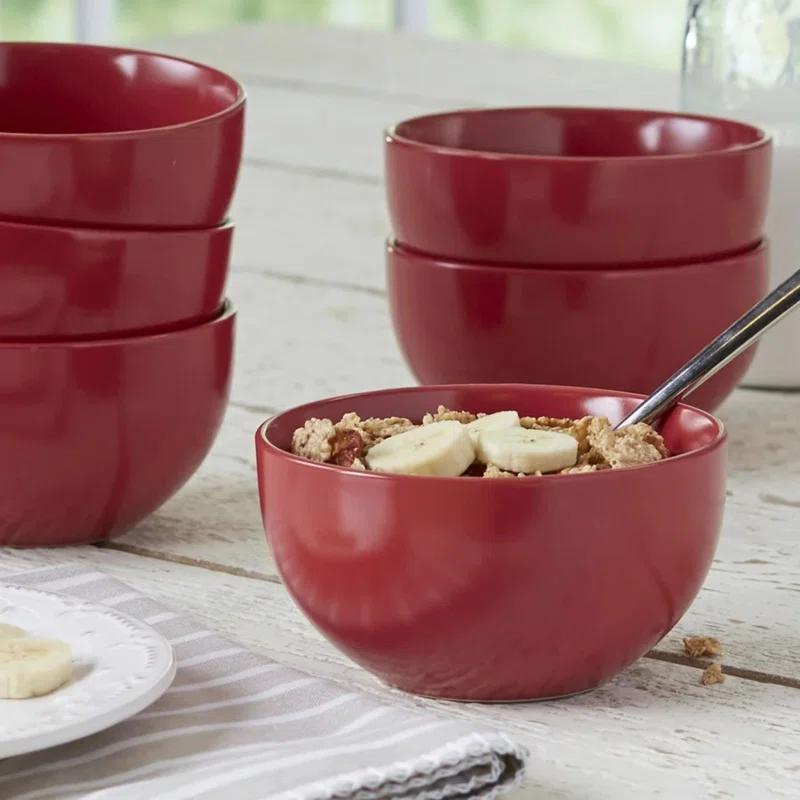 Ten Strawberry Street Wazee Matte 16 oz. Cereal Bowl (Set of 6)