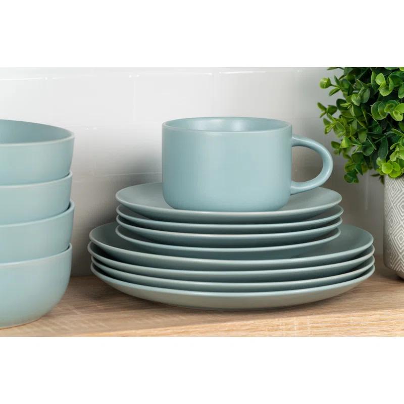Wazee Matte 16 Piece Dinnerware Set, Service for 4