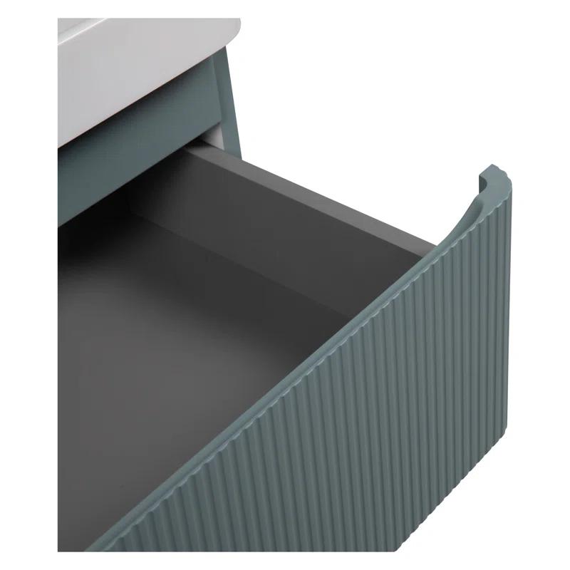 Bath Oasis 29.5'' Single Bathroom Vanity with Acrylic Top with Mirror