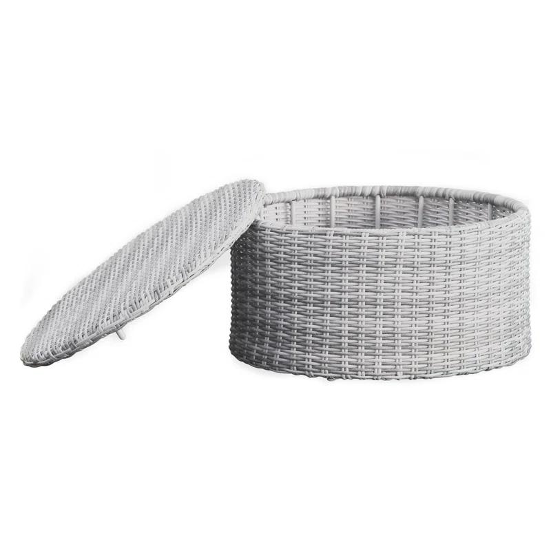 Elle Decor Elle Decor Vallauris Outdoor Coffee Table with Storage, Gray