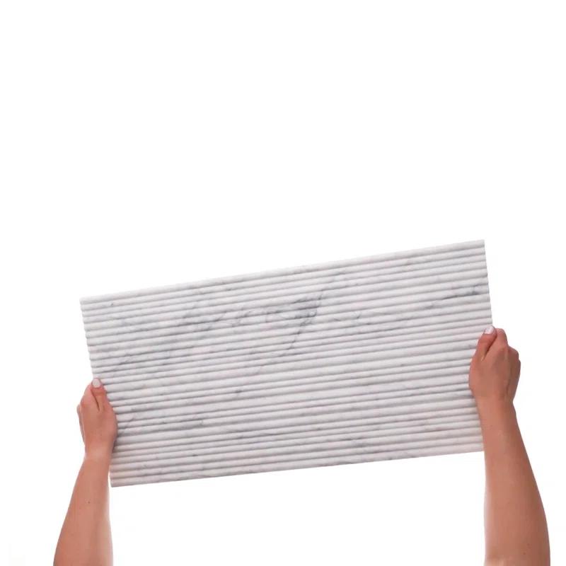 Large Format 12'' W x 24'' L Marble Singular Tile
