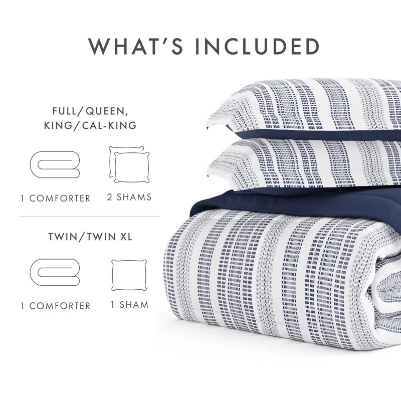 Becky Cameron Down Alternative Farmhouse Dreams Reversible Comforter Set