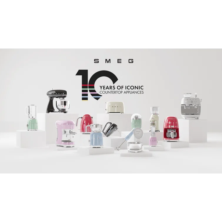 SMEG Pastel Blue Retro Milk Frother