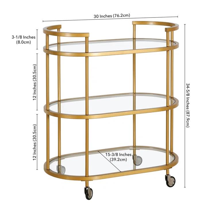 Rosario Metal Bar Cart