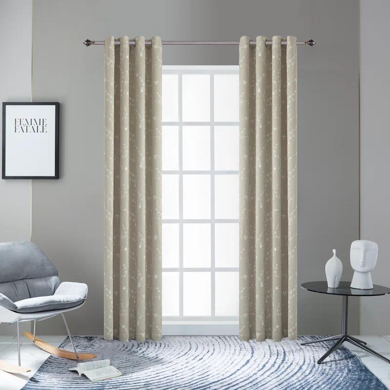 Lyndale Decor Joy Polyester Room Darkening Curtain Single Panel