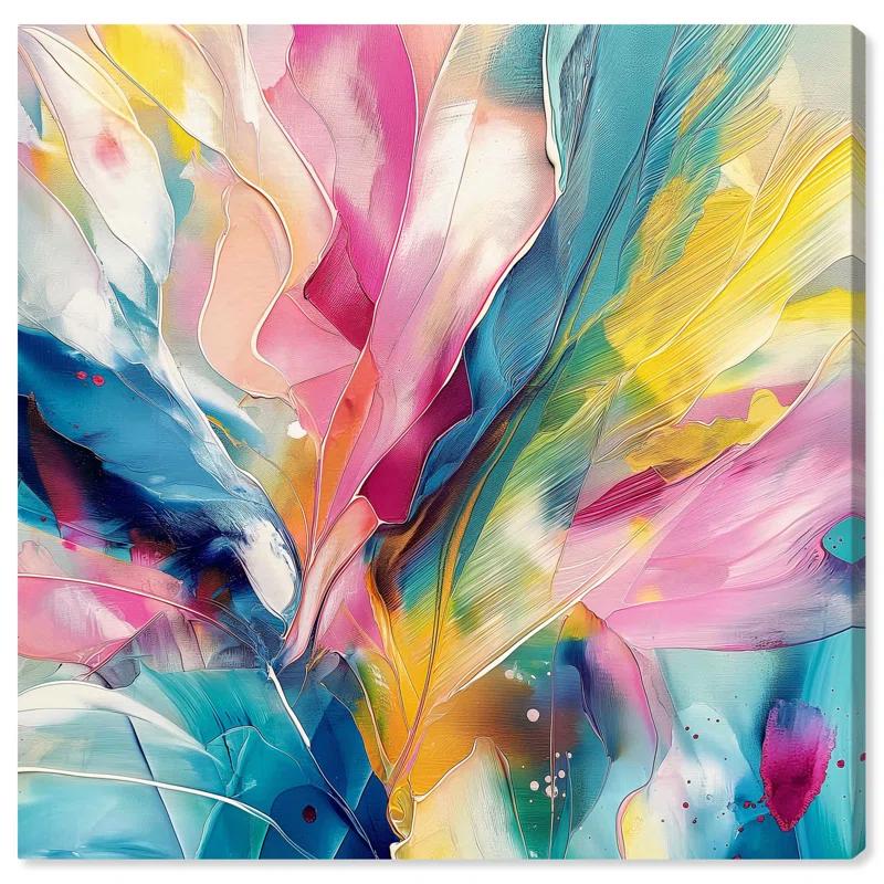 Art Remedy Overflow Canvas Colorful Wall Art by Art Remedy