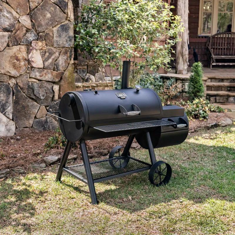 Oklahoma Joe's Oklahoma Joe's 1060 sq. in. Longhorn Reverse Flow Offset Smoker, Black