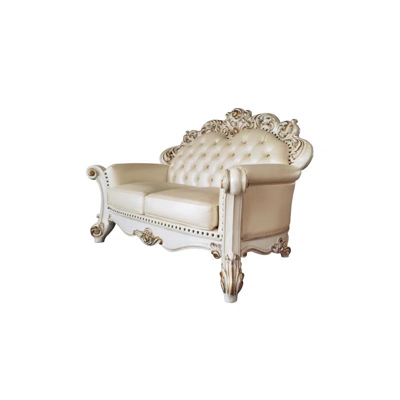 A&J Homes Studio Vendome 69.6'' Faux Leather Loveseat