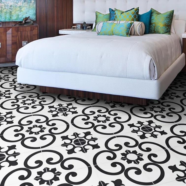 Moroccan Mosaic Orika 8" x 8" Cement Patterned Wall & Floor Tile