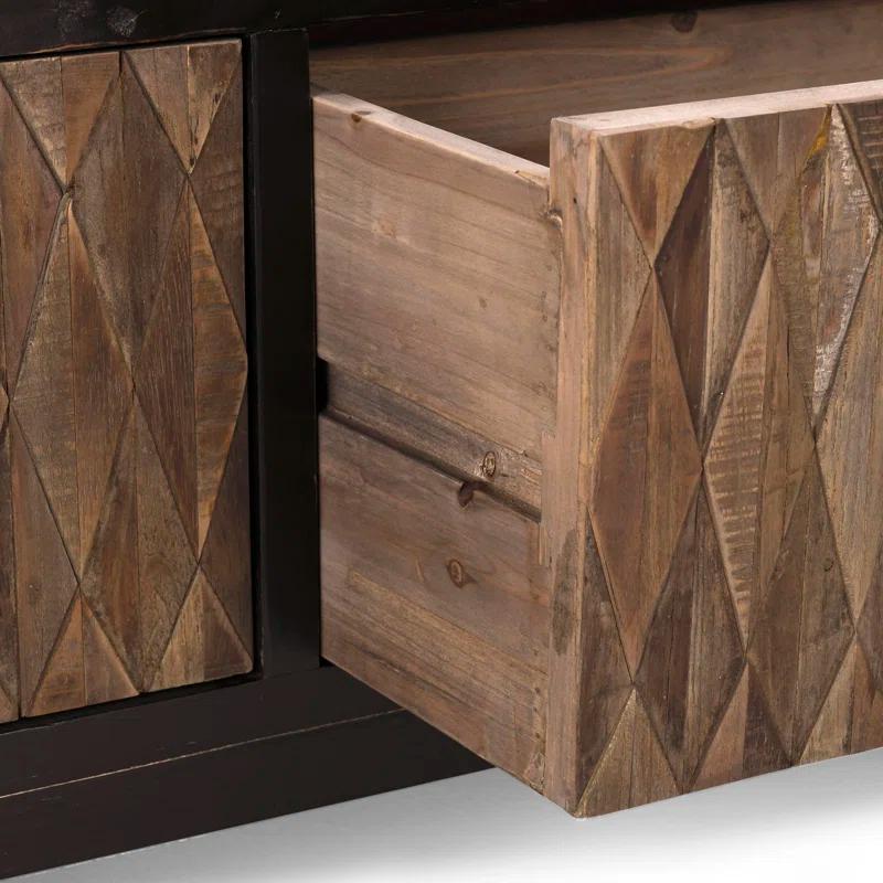 Classic Home Anton Reclaimed Wood Coffee Table with Drawers