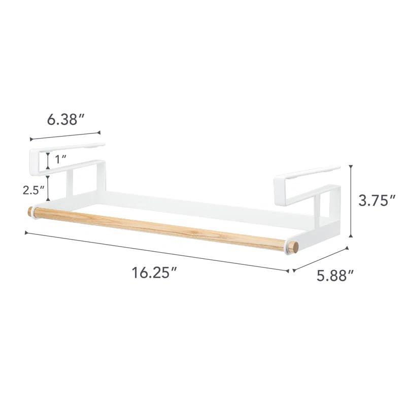 Yamazaki Home Countertop Spice Caddy, Storage and Organizer Rack, Steel, Anti-Slip Rubber Feet