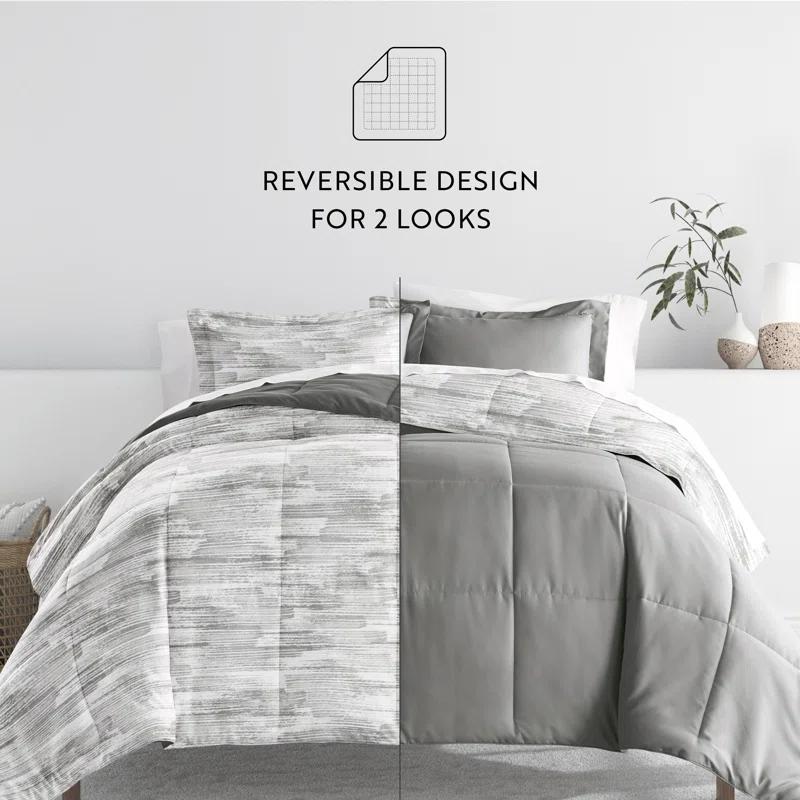 IEnjoy Home 7-Piece Bedding Bundle - Pattern Comforter and Sheet Set
