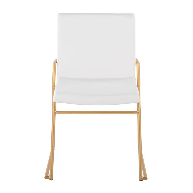 Everly Quinn Gradin Faux Leather Side Chair (Set of 2)